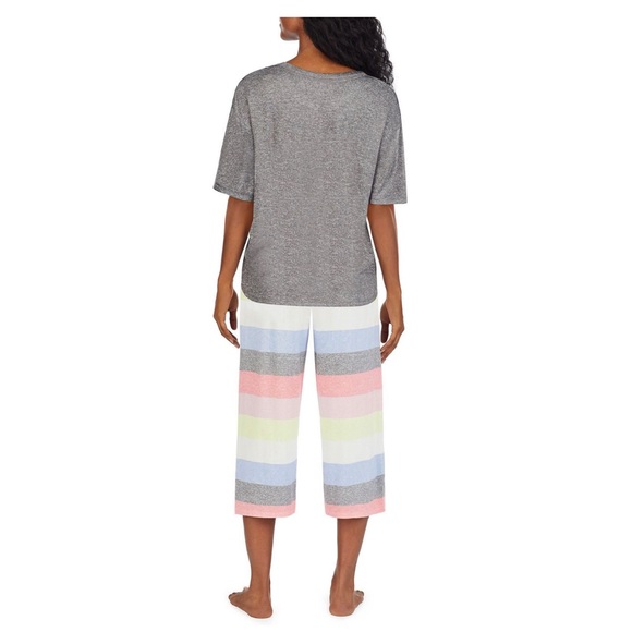 DKNY Women's Elastic Waistband Capri & Short Sleeve
Pajama Set - Picture 11 of 11